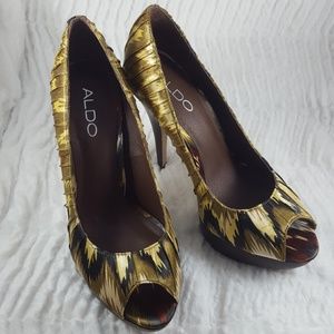 ♡Aldo Animal Print Ruffle Heels♡